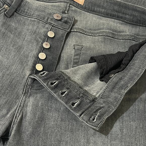 7 for All Mankind (31) Luxe Vintage Josefina Slim Button Fly Mid Rise Jeans - Picture 7 of 11